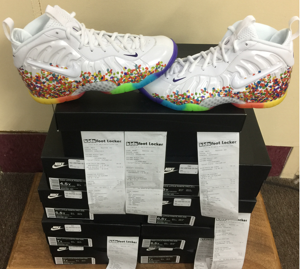 nike little posite fruity pebbles